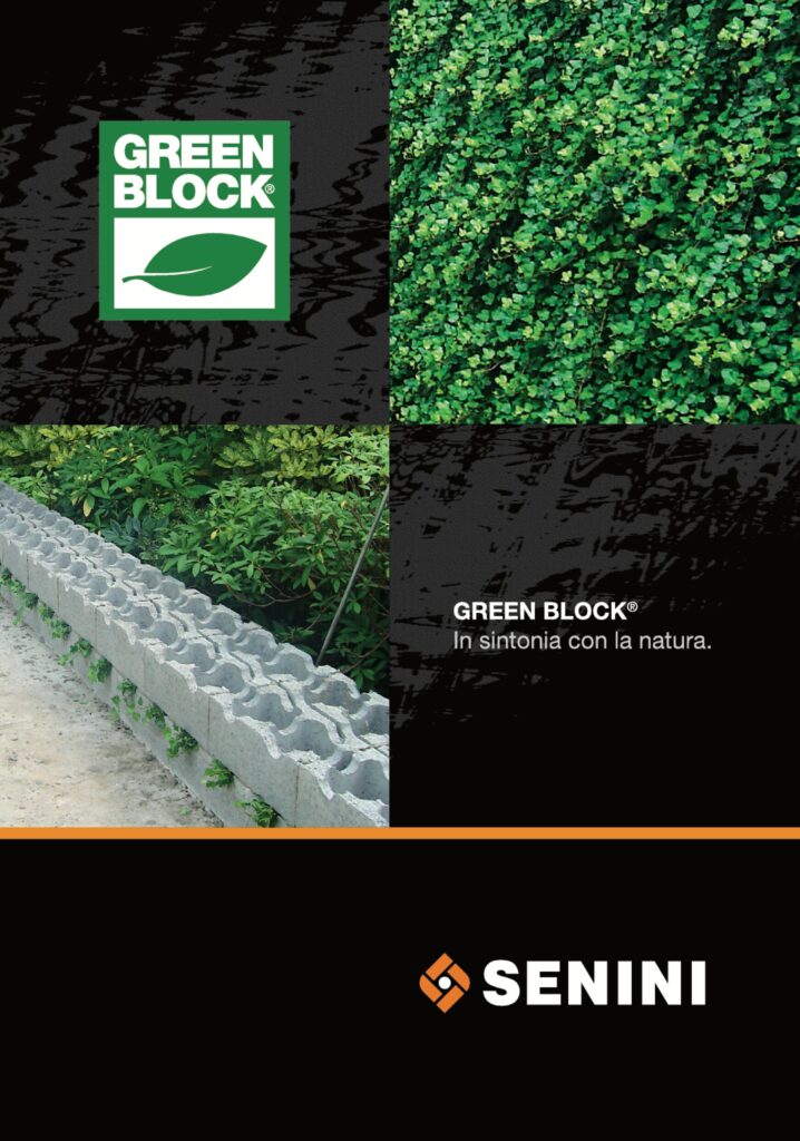 Immagine di anteprima della copertina del catalogo Senini green block, disponibile in formato PDF